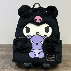 🎀 Loungefly x Sanrio Kuromi Plush Mini Backpack – Glow in the Dark – NWT 🎀
